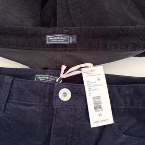 Bundle of TWO Vineyard Vines Kick Flare High-Rise Corduroy Pants